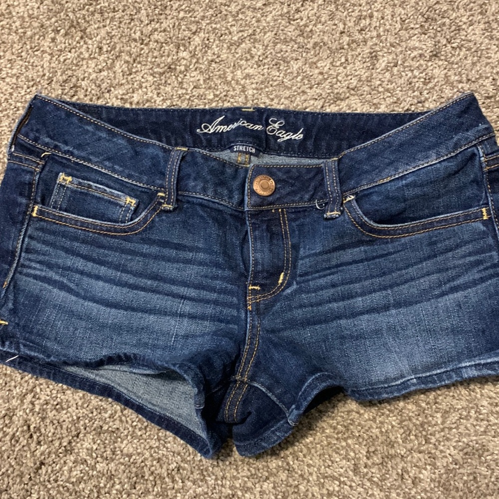 AE low rise jean shorts